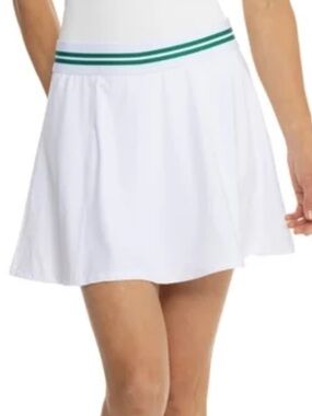 Tommy Bahama White tennis Skort with Green Striped Waistband a